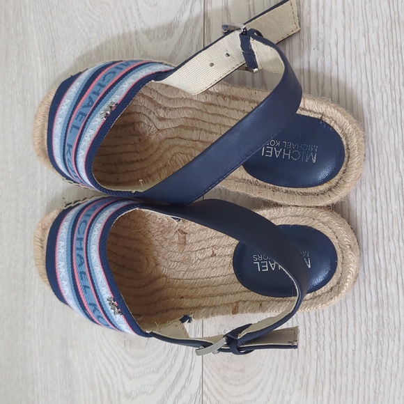 Michael Kors Striped Espadrilles Sandals - Picture 3 of 4